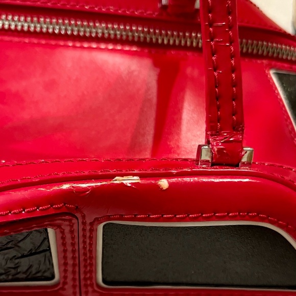 Kate Spade Rose Colored Glasses Red Car Novelty Bag / Leather Red Car Purse - Picture 15 of 16